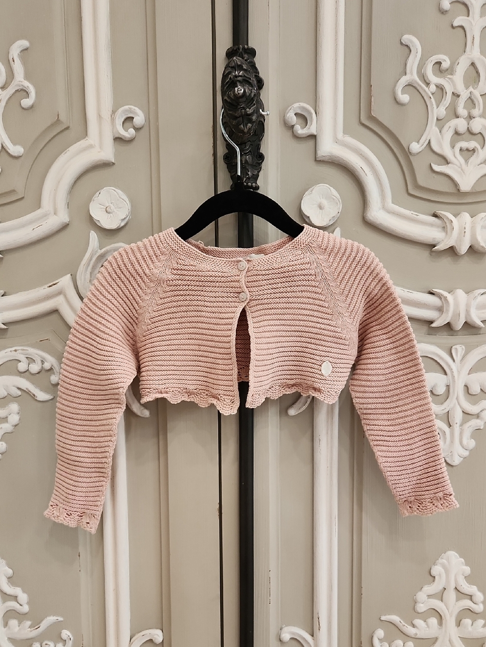 Piki Carrera Girls Knit Cropped Cardigan Size 2